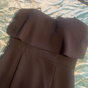 Beautiful black dress floor length with slit- only worn for a few hours!